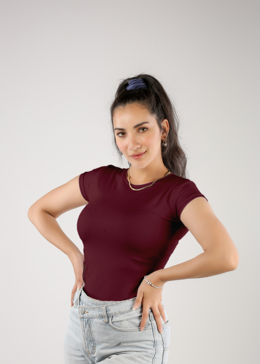Short Sleeve Round Neck Top (A20)