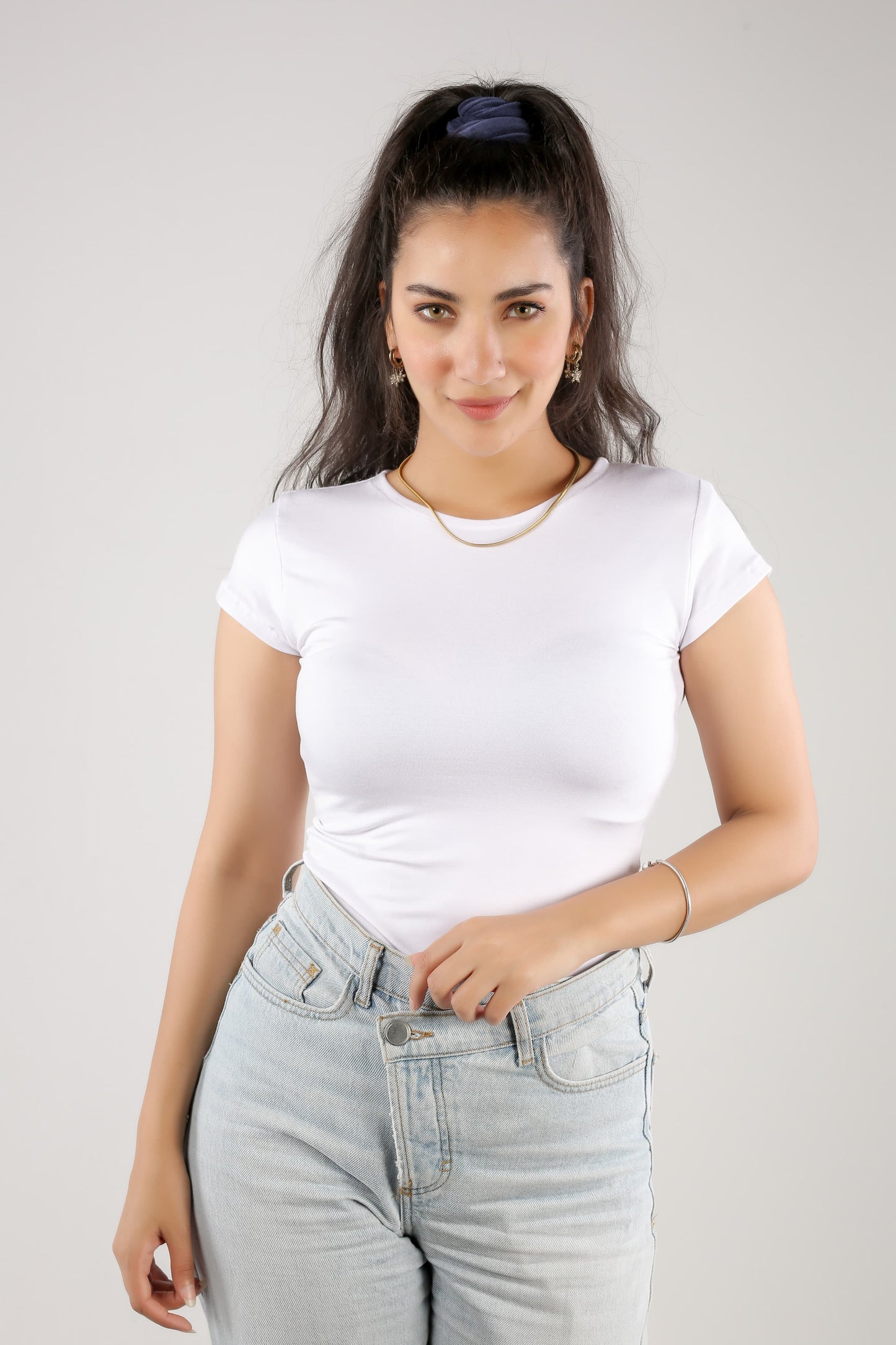 Short Sleeve Round Neck Top (A20)
