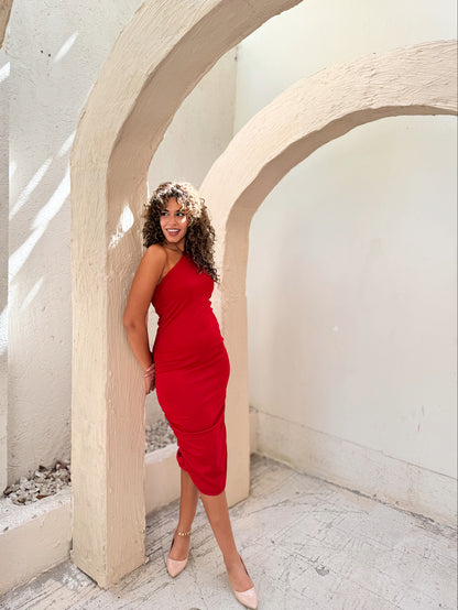 One Shoulder Tight Dress