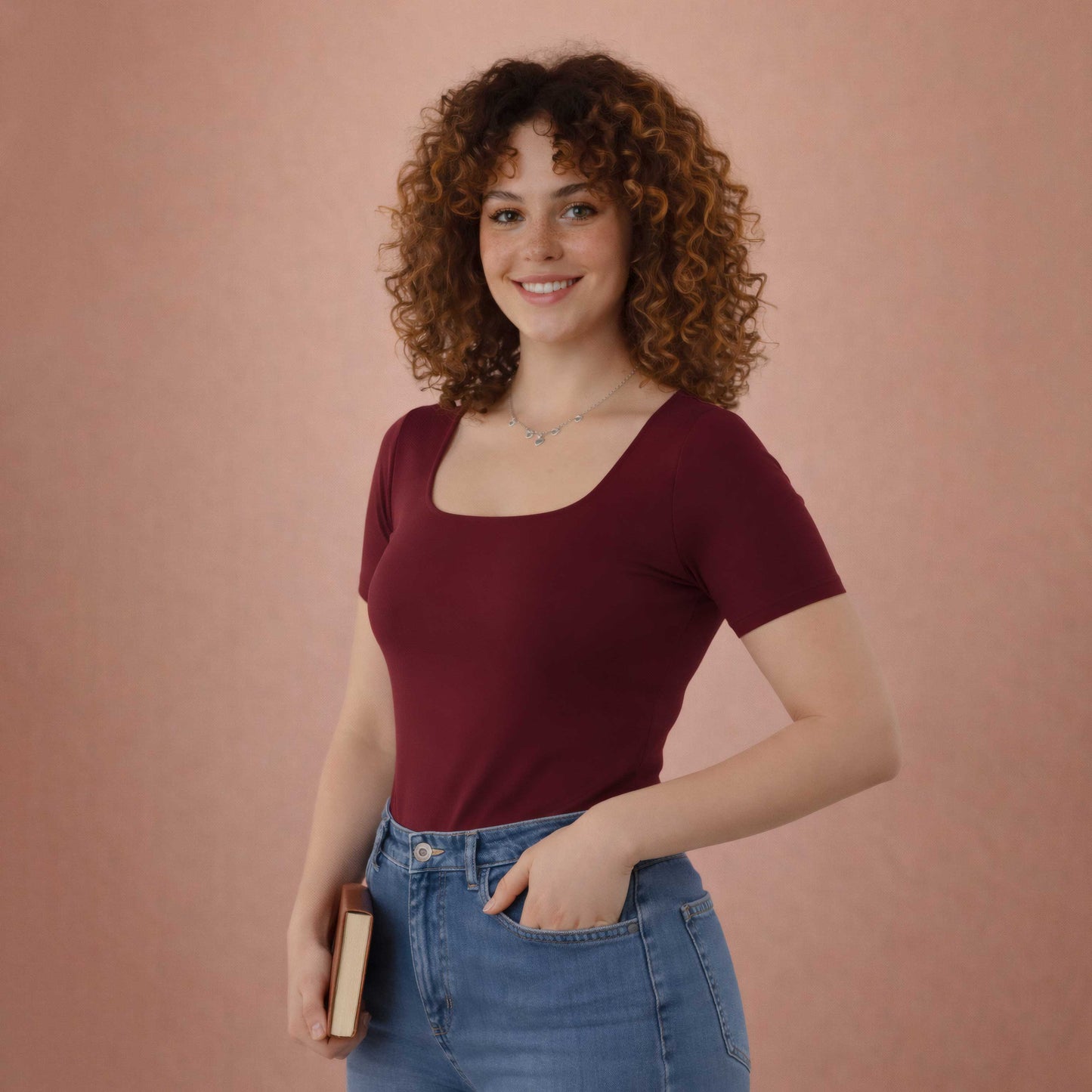 Half Sleeve Square Neck Top