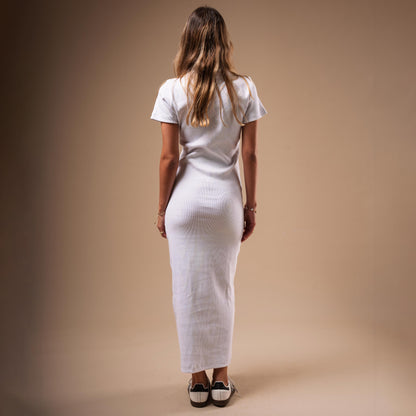 Half Sleeve Long Body-Con Dress