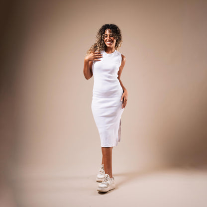 Sleeveless Side Cut Body-Con Dress