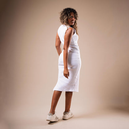 Sleeveless Side Cut Body-Con Dress