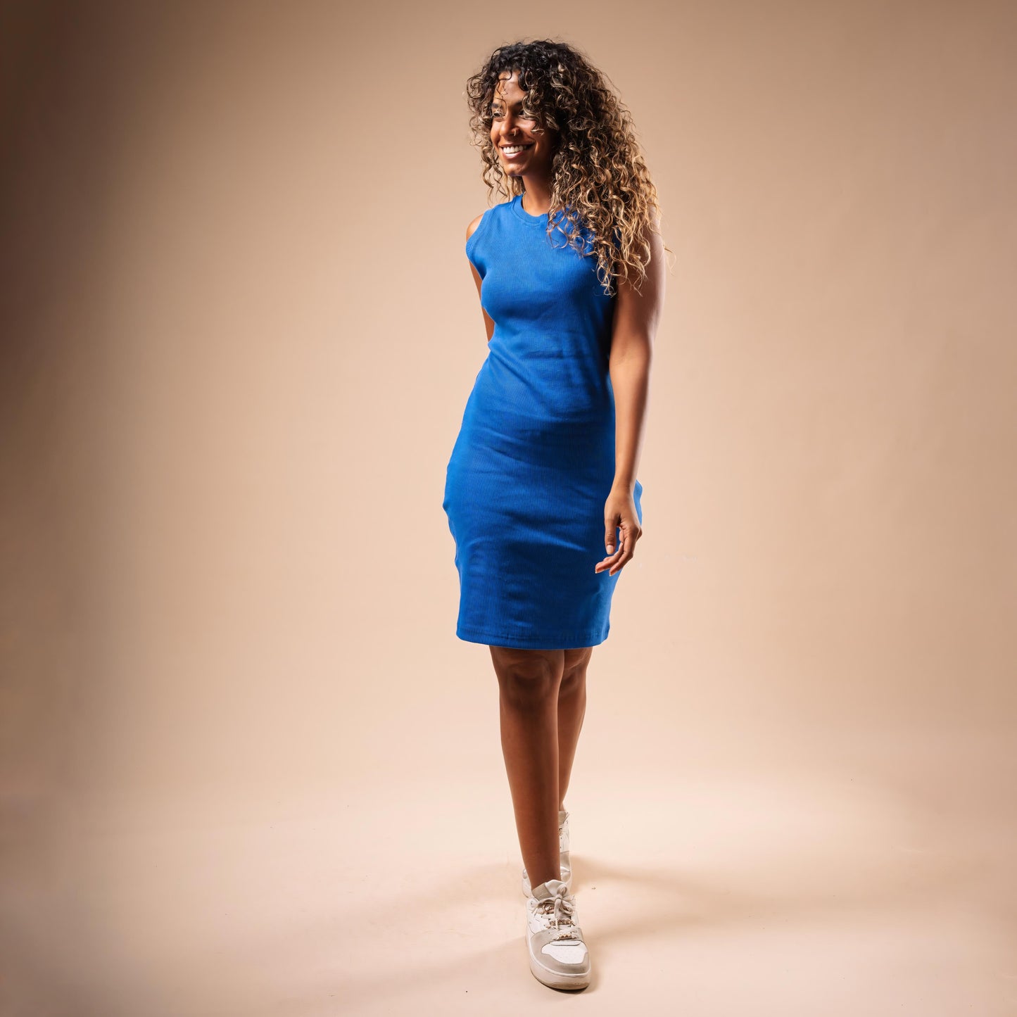 Over Knee Sleeveless Body-con Dress