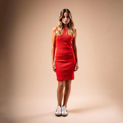 Over Knee Sleeveless Body-con Dress