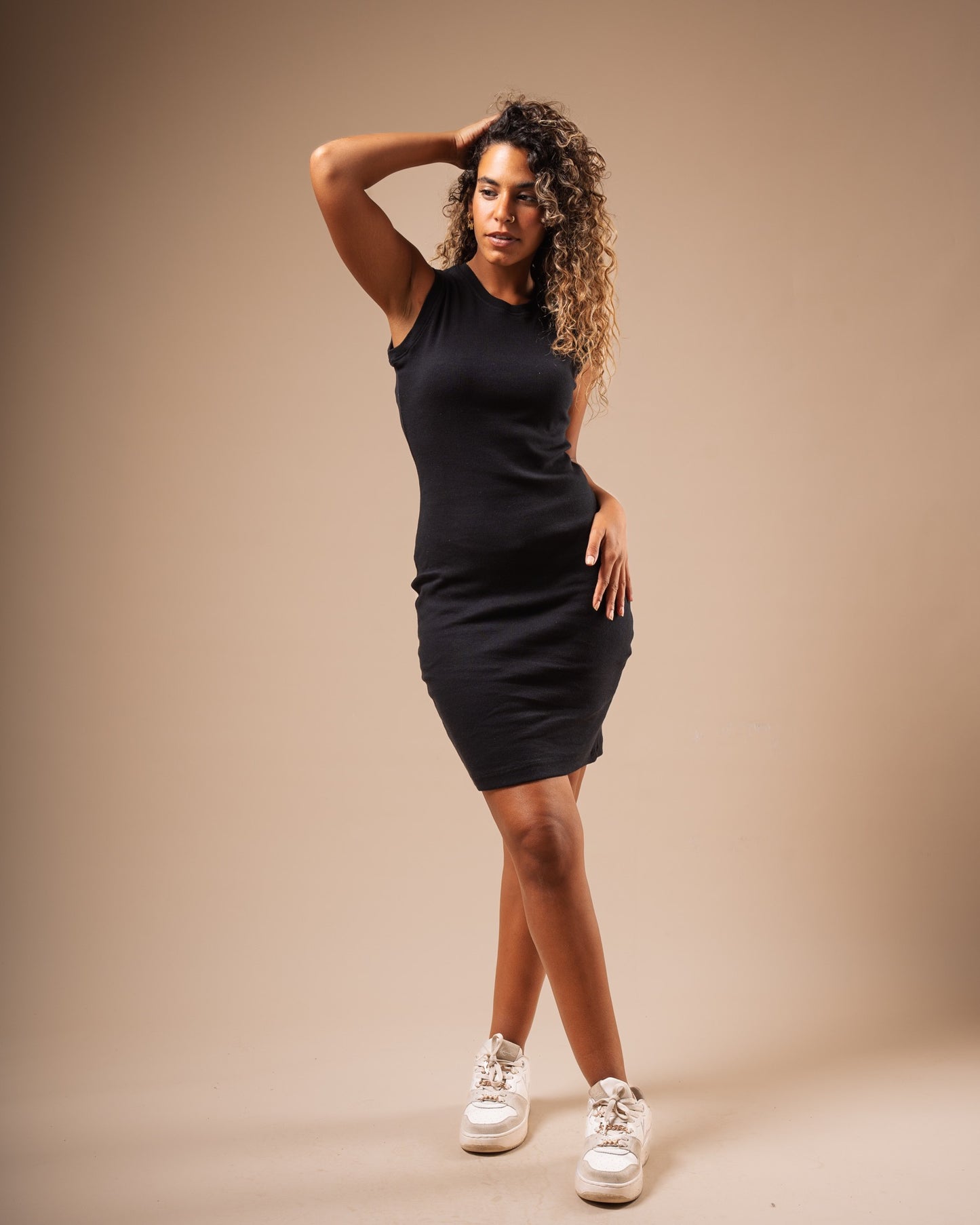 Over Knee Sleeveless Body-con Dress (A70)