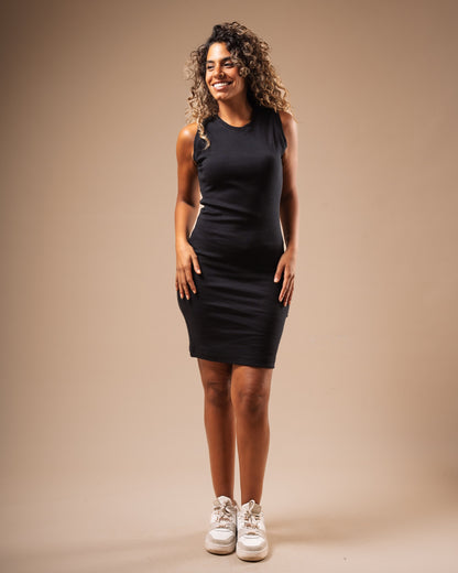 Over Knee Sleeveless Body-con Dress (A70)