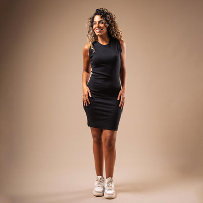 Over Knee Sleeveless Body-con Dress