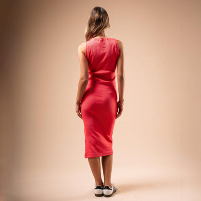 Sleeveless Side Cut Body-Con Dress