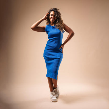 Sleeveless Side Cut Body-Con Dress