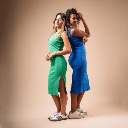 Sleeveless Side Cut Body-Con Dress