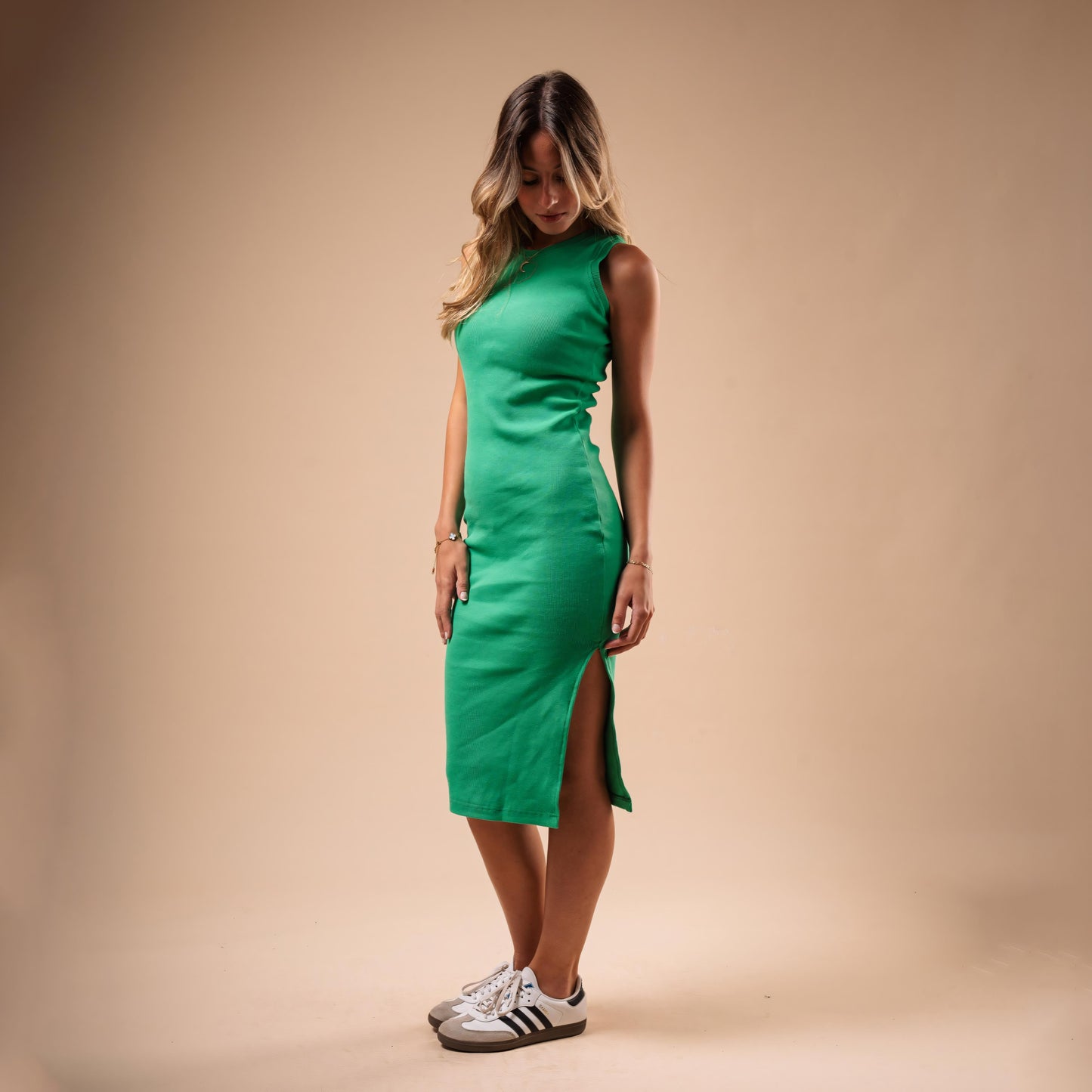 Sleeveless Side Cut Body-Con Dress