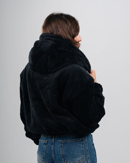 Drop Shoulder Fur Jacket
