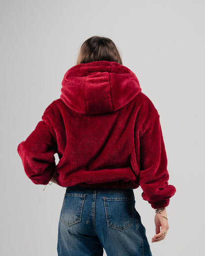 Drop Shoulder Fur Jacket