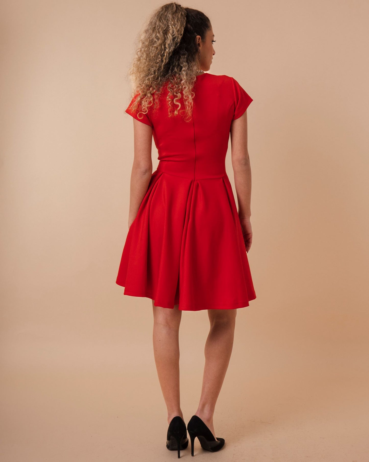 Sexy Above Knee Flare Dress (A45)