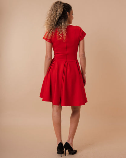 Sexy Above Knee Flare Dress (A45)