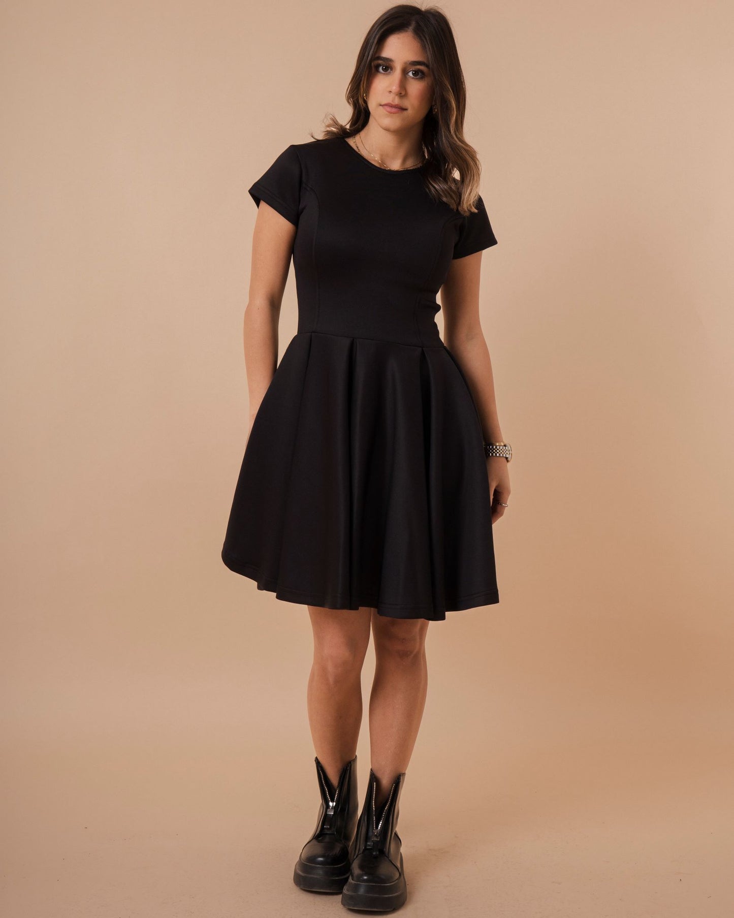 Sexy Above Knee Flare Dress (A45)