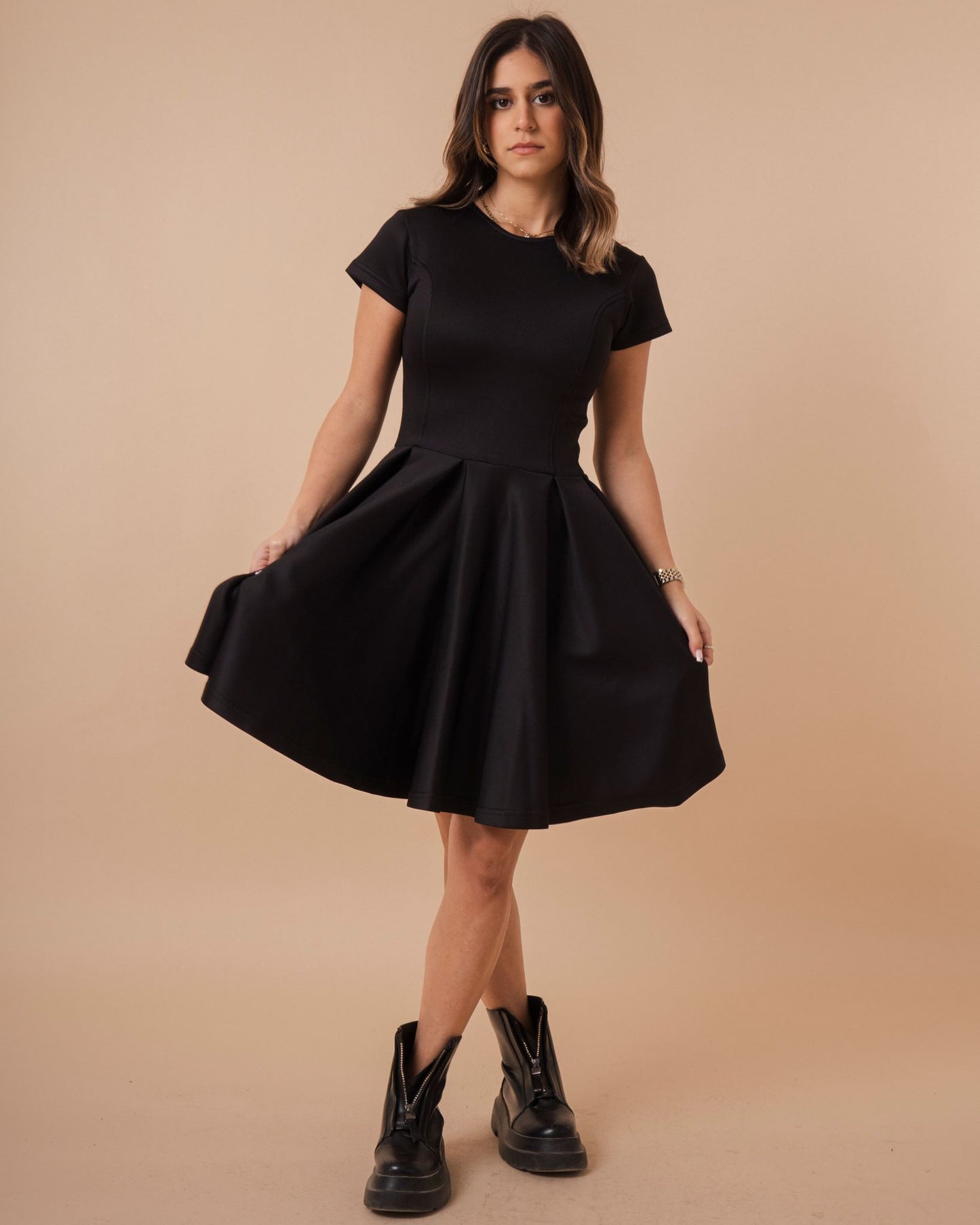 Sexy Above Knee Flare Dress (A45)