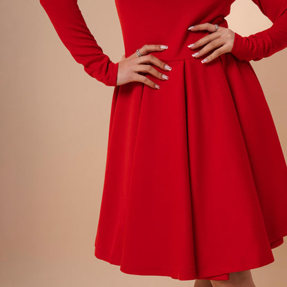 Off Shoulder Flare Dress