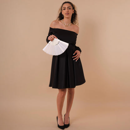 Off Shoulder Flare Dress