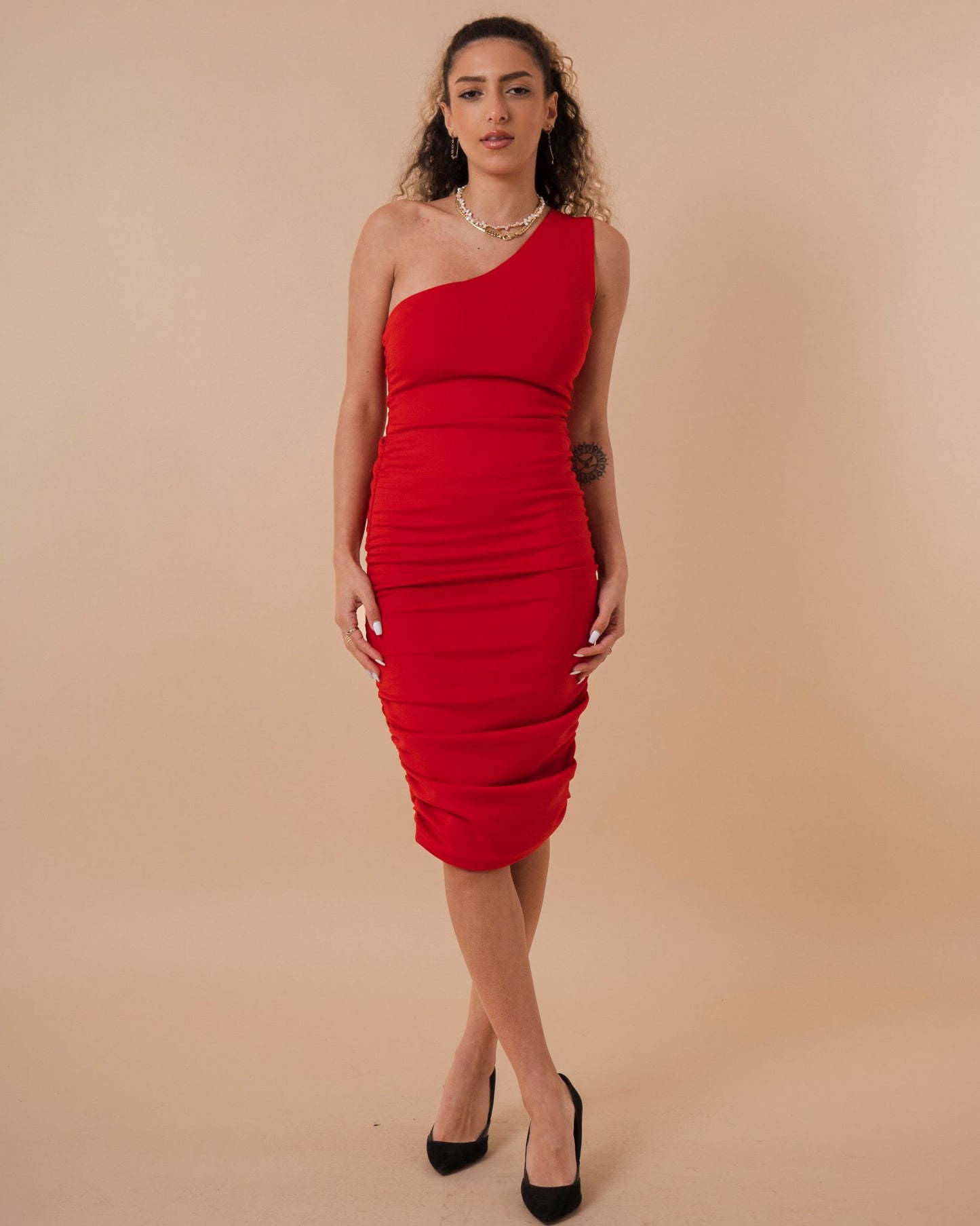 One Shoulder Tight Dress (A76)