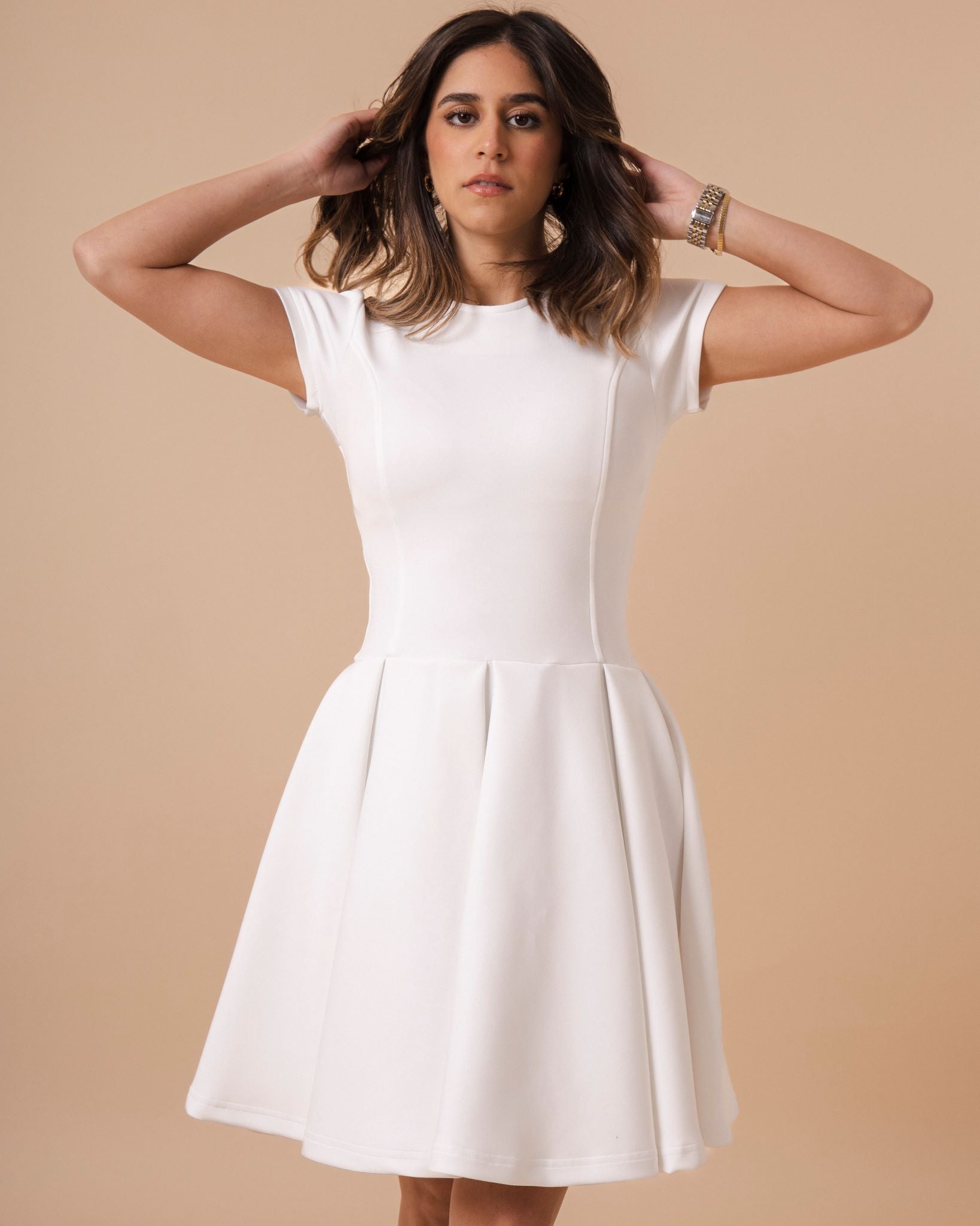 Sexy Above Knee Flare Dress (A45)