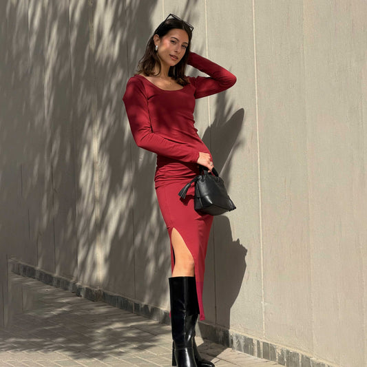 Side Cut Tight Dress