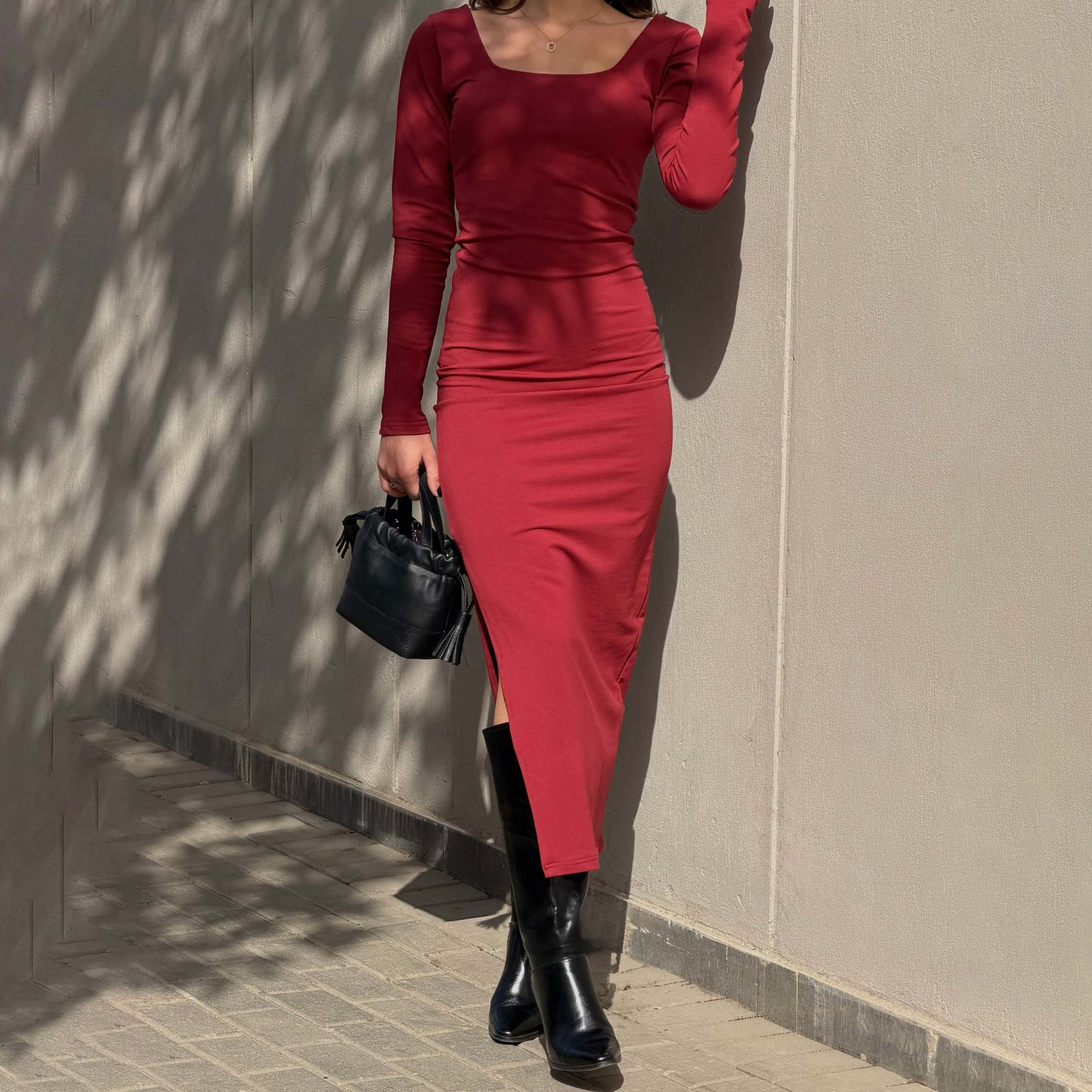 Side Cut Tight Dress