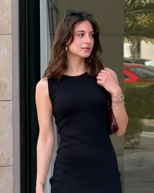 Sleeveless Side Cut Body-Con Dress