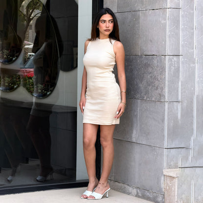 Over Knee Sleeveless Body-con Dress