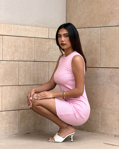 Over Knee Sleeveless Body-con Dress