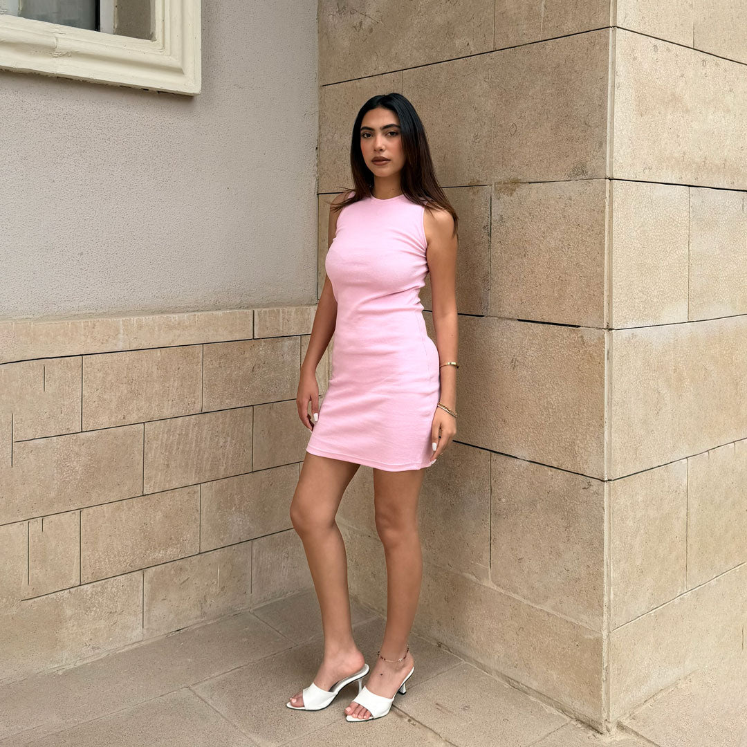 Over Knee Sleeveless Body-con Dress