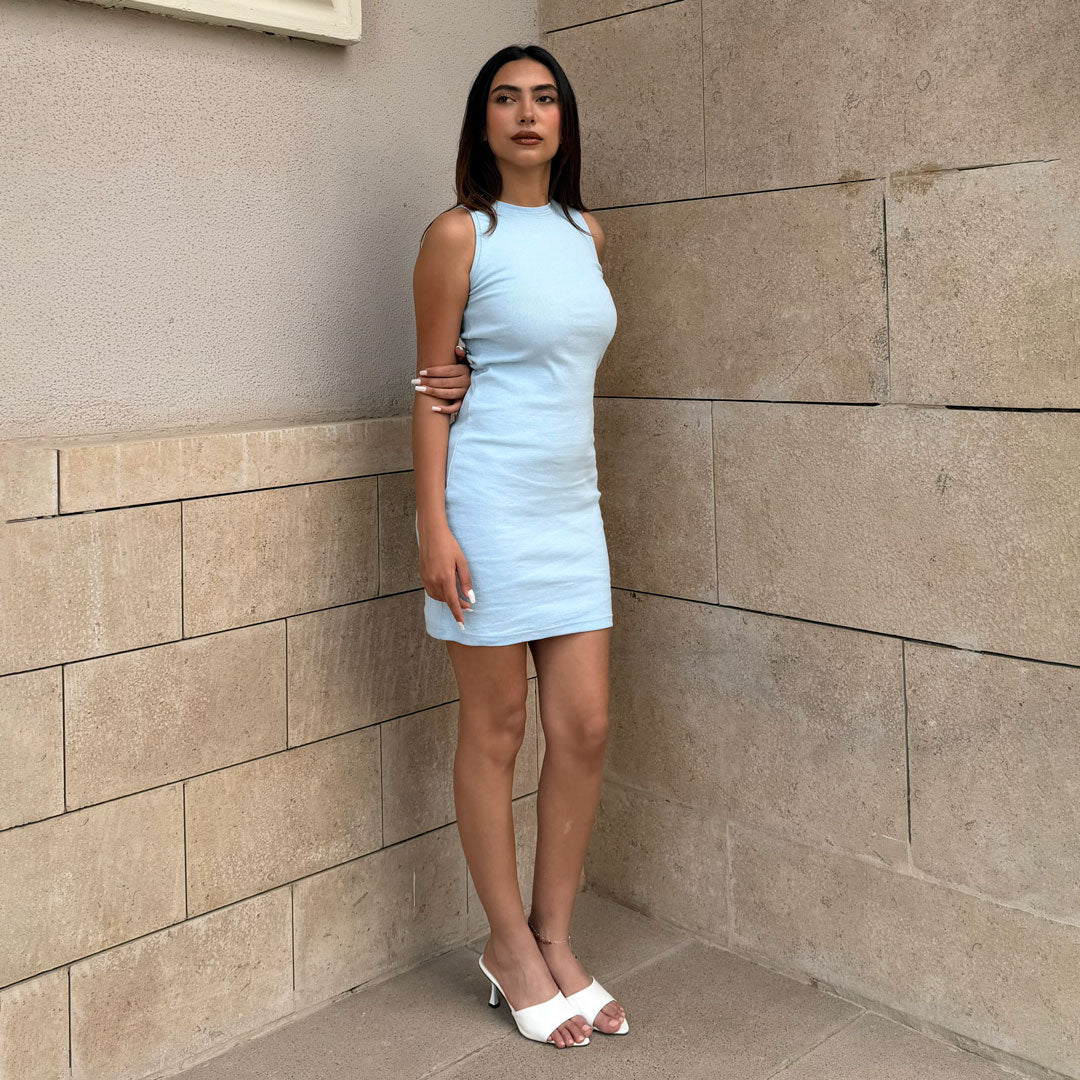 Over Knee Sleeveless Body-con Dress