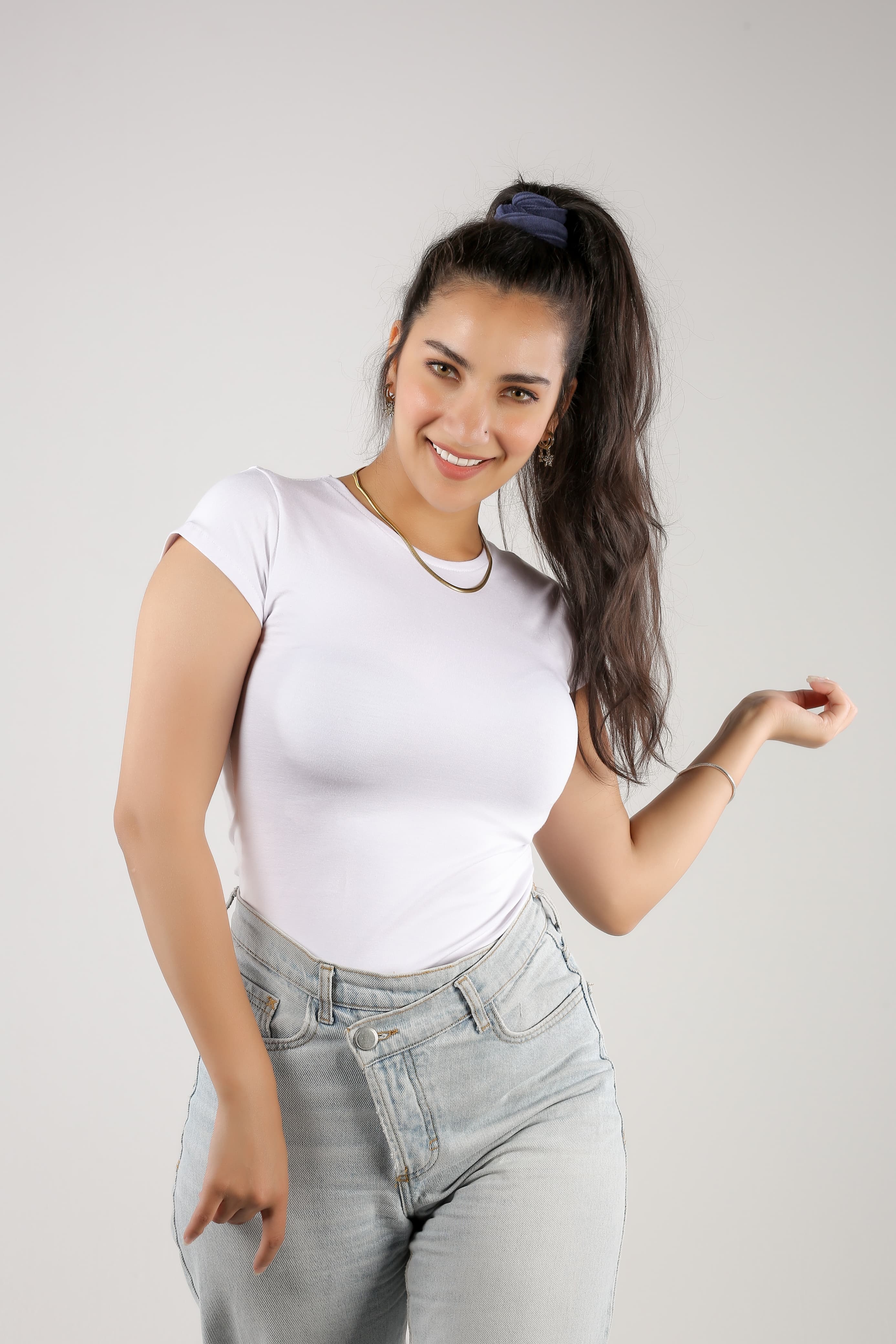 Short Sleeve Round Neck Top (A20)