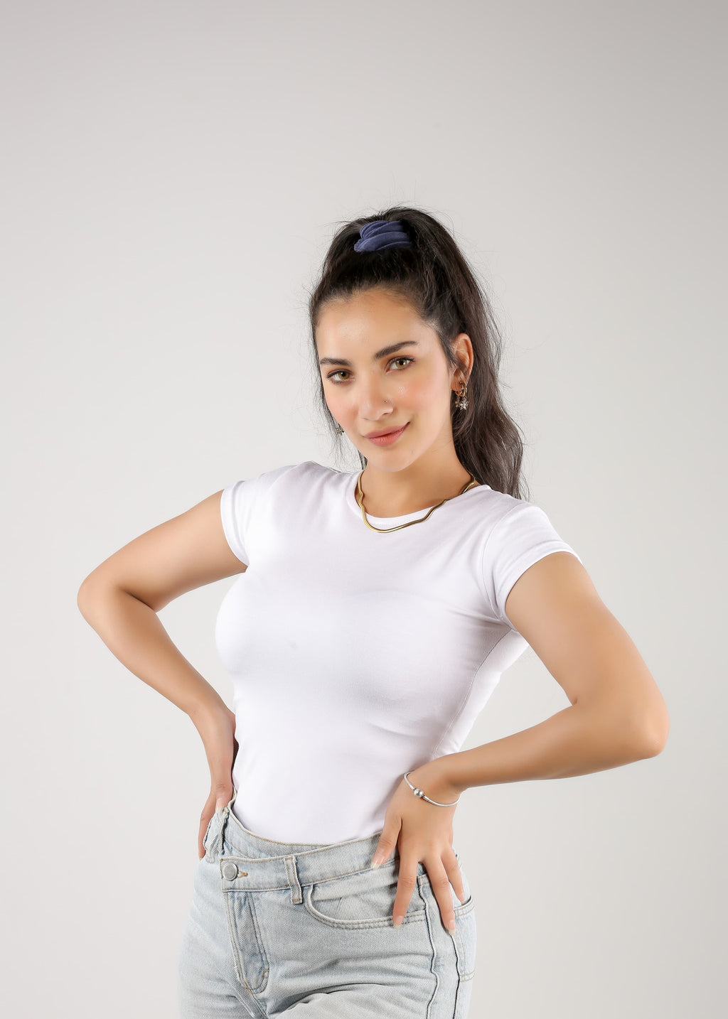 Short Sleeve Round Neck Top (A20)