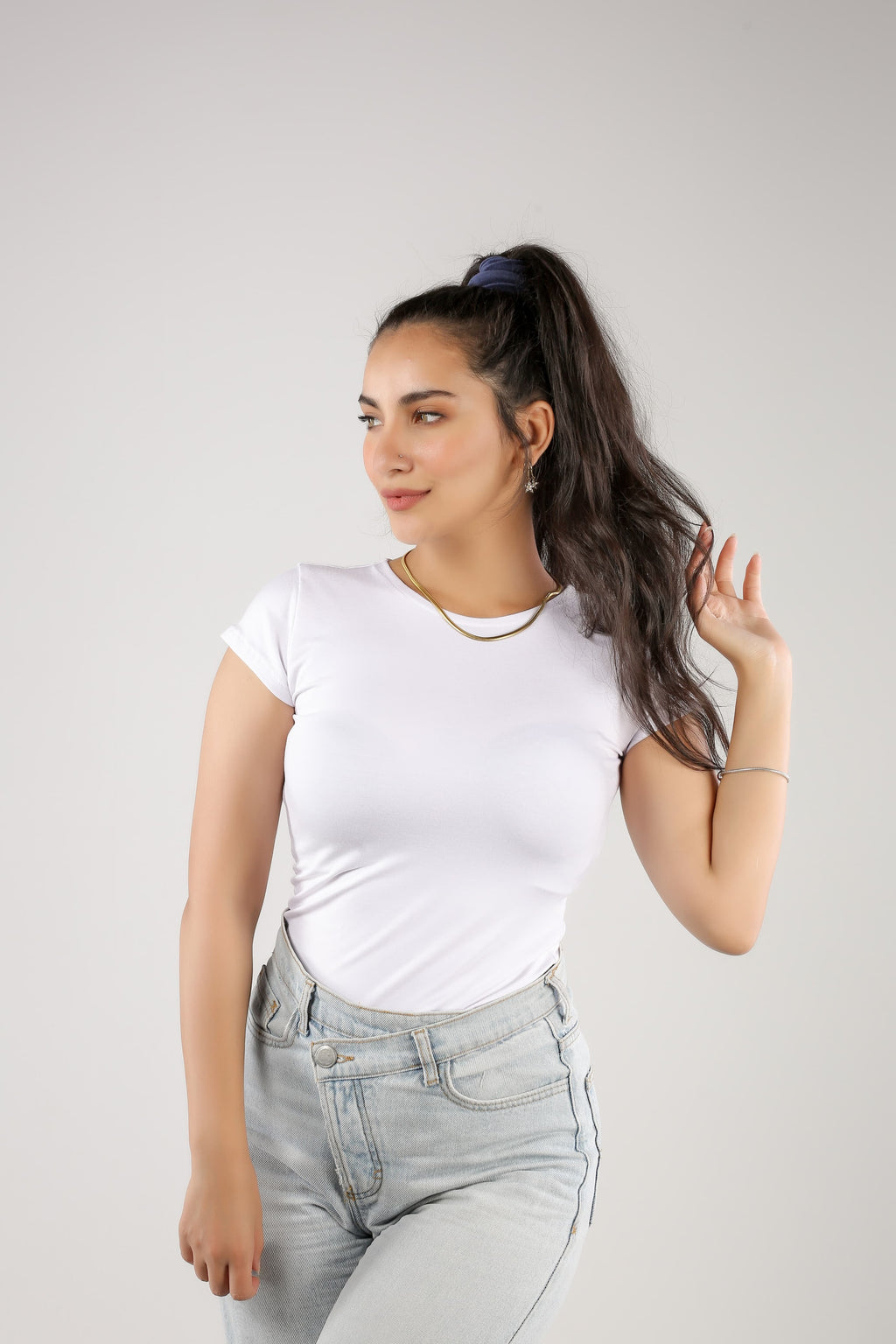 Short Sleeve Round Neck Top (A20)