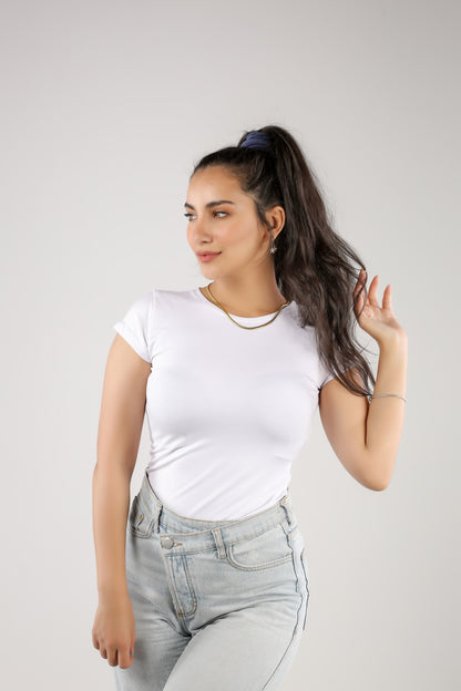 Short Sleeve Round Neck Top (A20)