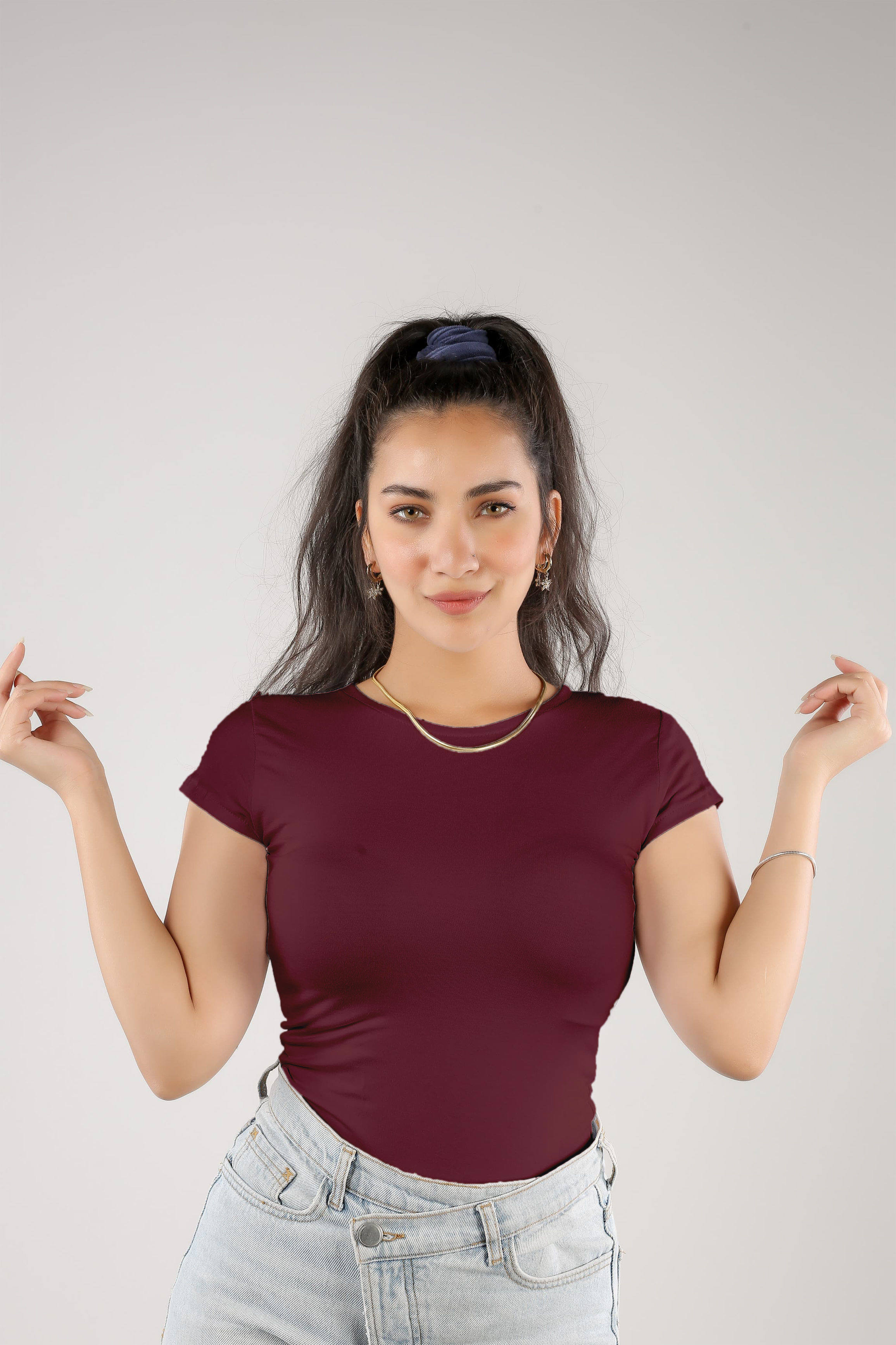 Short Sleeve Round Neck Top (A20)