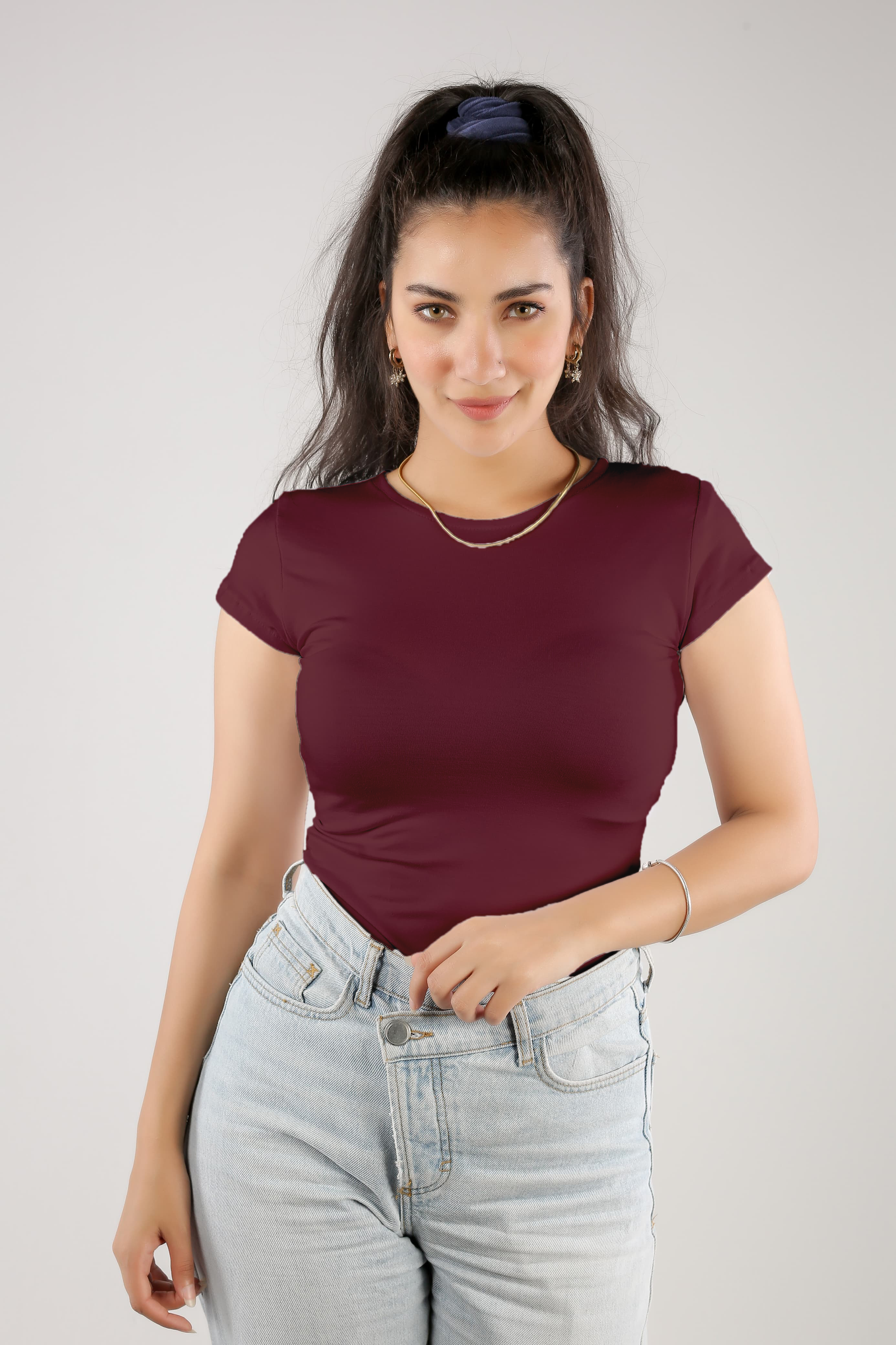 Short Sleeve Round Neck Top (A20)